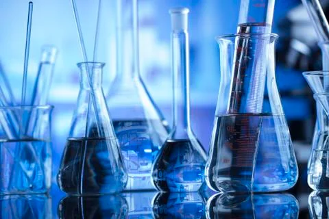 Laboratory glassware Stock Photos