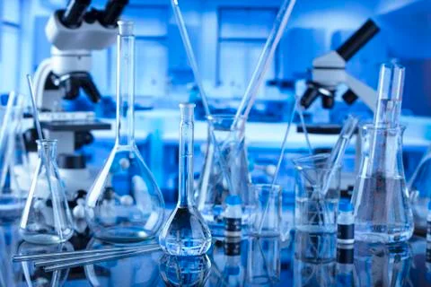 Laboratory glassware Stock Photos