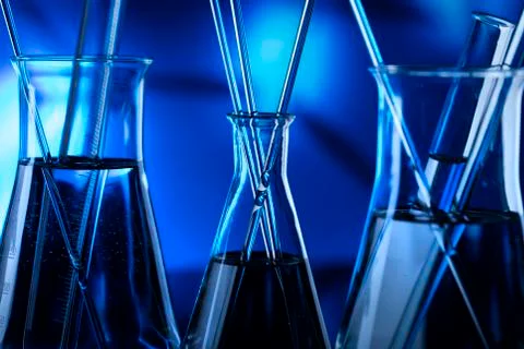 Laboratory glassware Stock Photos