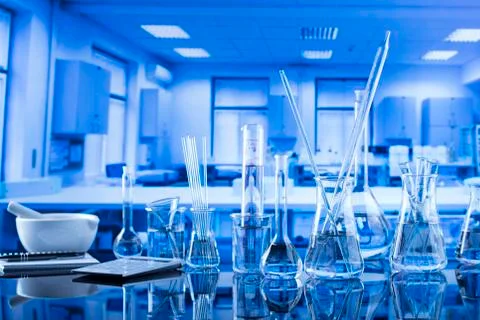 Laboratory glassware Stock Photos