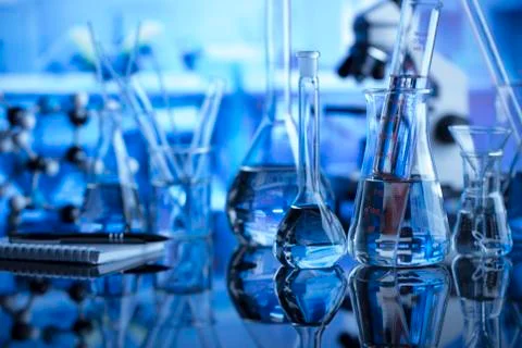 Laboratory glassware Stock Photos