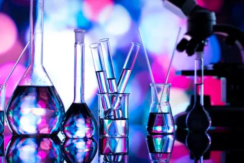 Laboratory glassware Stock Photos