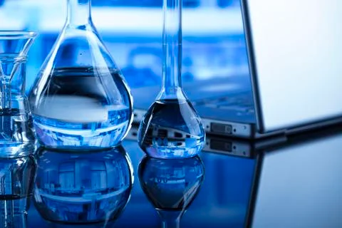 Laboratory glassware Stock Photos