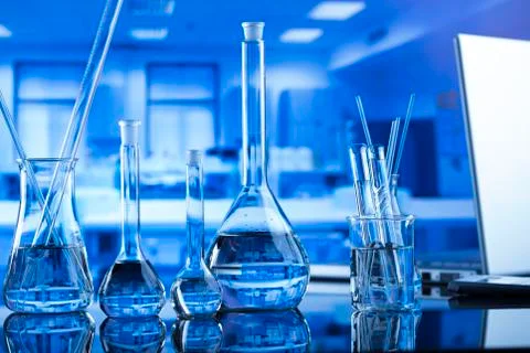 Laboratory glassware Stock Photos