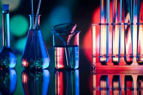 Laboratory glassware Stock Photos