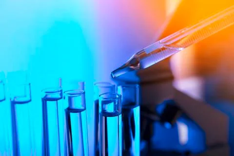 Laboratory glassware Stock Photos