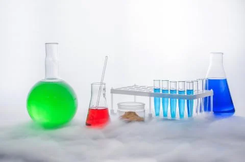 Laboratory glassware Stock Photos