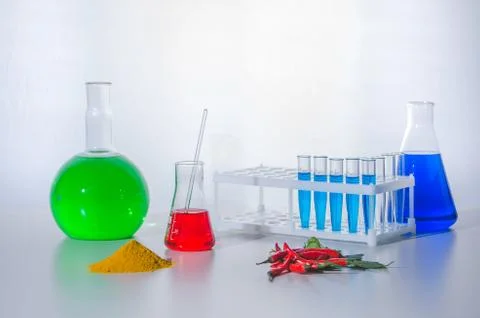 Laboratory glassware Stock Photos