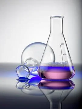 Laboratory glassware Stock Photos