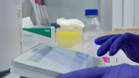 Laboratory high-tech device Stock Footage 241106604
