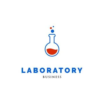 Laboratory Icon Logo Design Template Stock Illustration