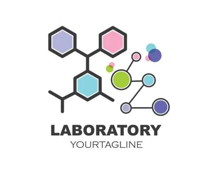Laboratory icon logo vector illustration design Stock Illustration