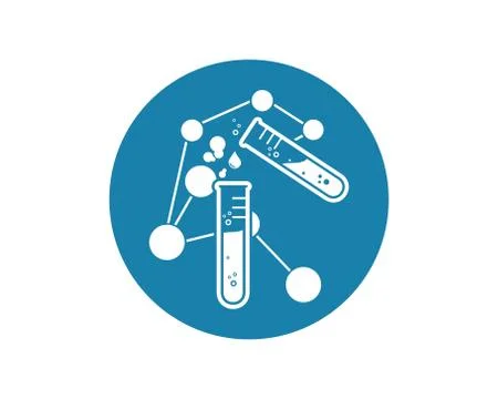 Laboratory icon logo vector illustration design Stock Illustration