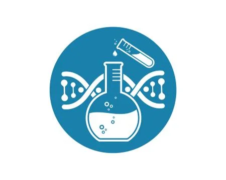 Laboratory icon logo vector illustration design Stock Illustration