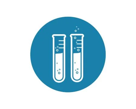 Laboratory icon logo vector illustration design Stock Illustration