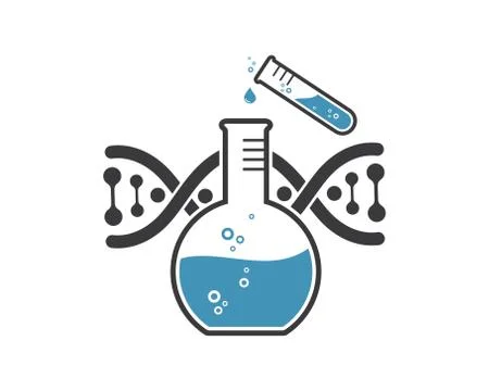 Laboratory icon logo vector illustration design Stock Illustration