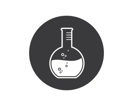 Laboratory icon logo vector illustration design Stock Illustration