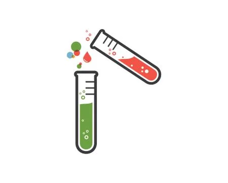 Laboratory icon logo vector illustration design Stockillustratie