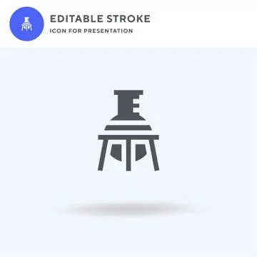 Laboratory icon vector, filled flat sign, solid pictogram isolated on white,  Stock Illustration