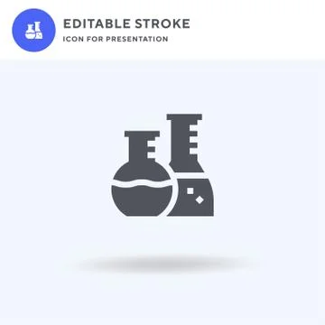 Laboratory icon vector, filled flat sign, solid pictogram isolated on white Stock Illustration