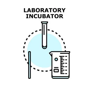 Laboratory incubator concept for scientific experiment Stock Illustration