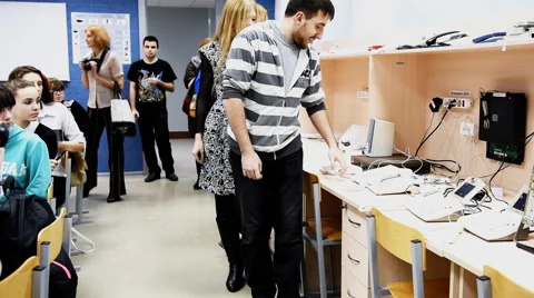 In the laboratory of information security Stock Footage 46522709