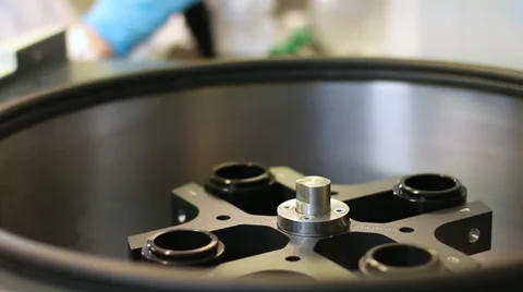 Laboratory instruments centrifuge sample separation labs 1 Video stock 39397705
