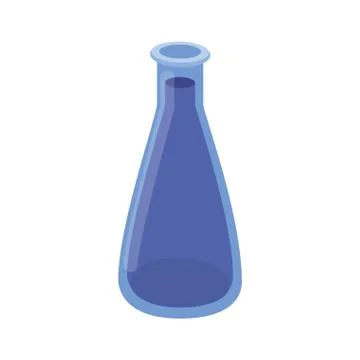 Laboratory instruments in white background Illustrazione stock