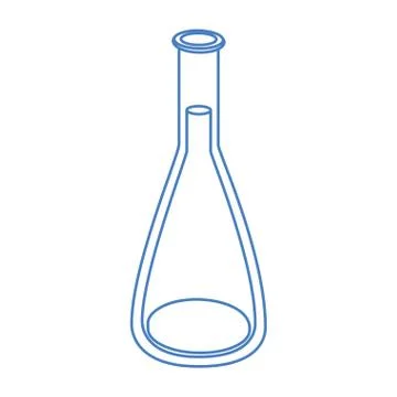 Laboratory instruments in white background Illustrazione stock