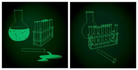 Laboratory kit Stock Illustration