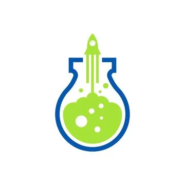 Laboratory logo design concept Stock Illustration