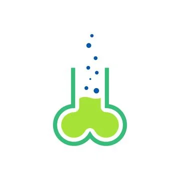 Laboratory logo design concept Stock Illustration