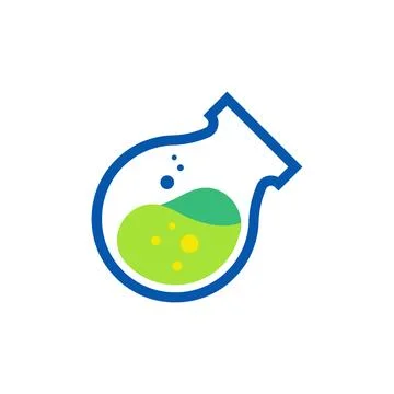 Laboratory logo design concept Stock Illustration