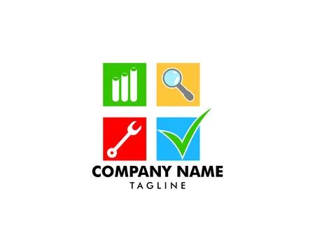 Laboratory Logo Template Design Vector Stock Illustration