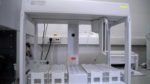 Laboratory measurements close up Video stock 120287300