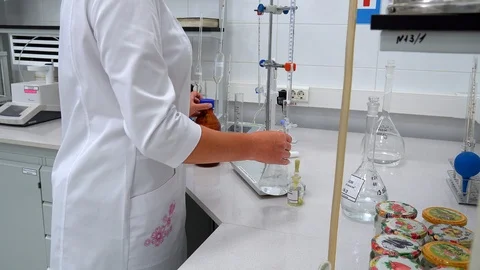 Laboratory measurements close up Stock Footage 120796275