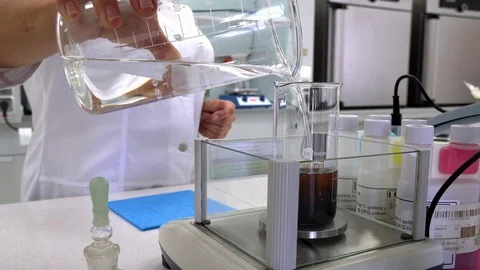 Laboratory measurements close up Video stock 121004777