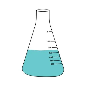 Laboratory measuring cup icon Stock Illustration