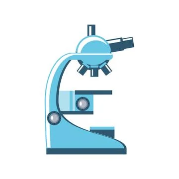 Laboratory microscope analsis science isolated detailed icon 库存插图