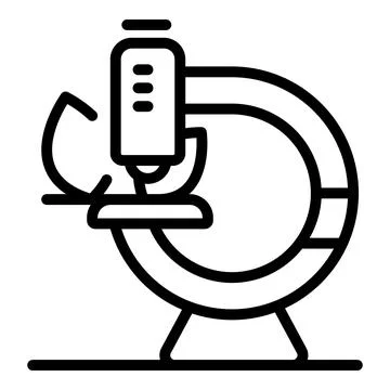 Laboratory microscope analyzing petri dish sample for scientific research Illustrazione stock