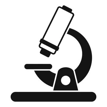 Laboratory microscope is analyzing a sample in the lab Illustrazione stock