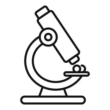 Laboratory microscope analyzing samples for scientific research Illustrazione stock