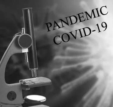 The Laboratory Microscope and Coronavirus Stock Photos