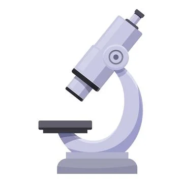 Laboratory microscope focusing on microscopic sample for scientific research Stock Illustration
