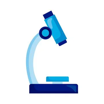Laboratory microscope icon Stock Illustration