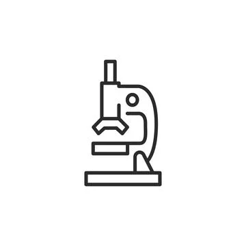 Laboratory Microscope Icon Stock Illustration