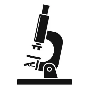 Laboratory microscope icon, simple style 스톡 일러스트