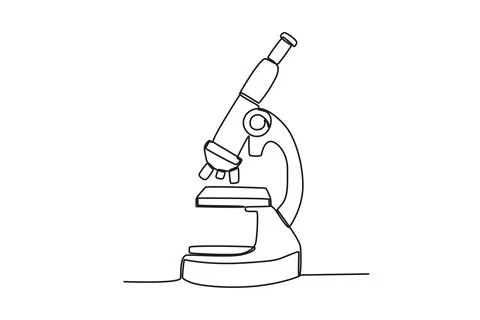 A laboratory microscope 스톡 일러스트