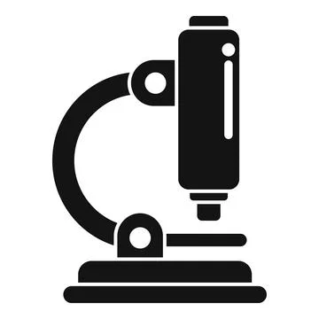 Laboratory microscope instrument for scientific research Stockillustratie