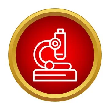 Laboratory microscope optical instrument icon researching science Stock Illustration